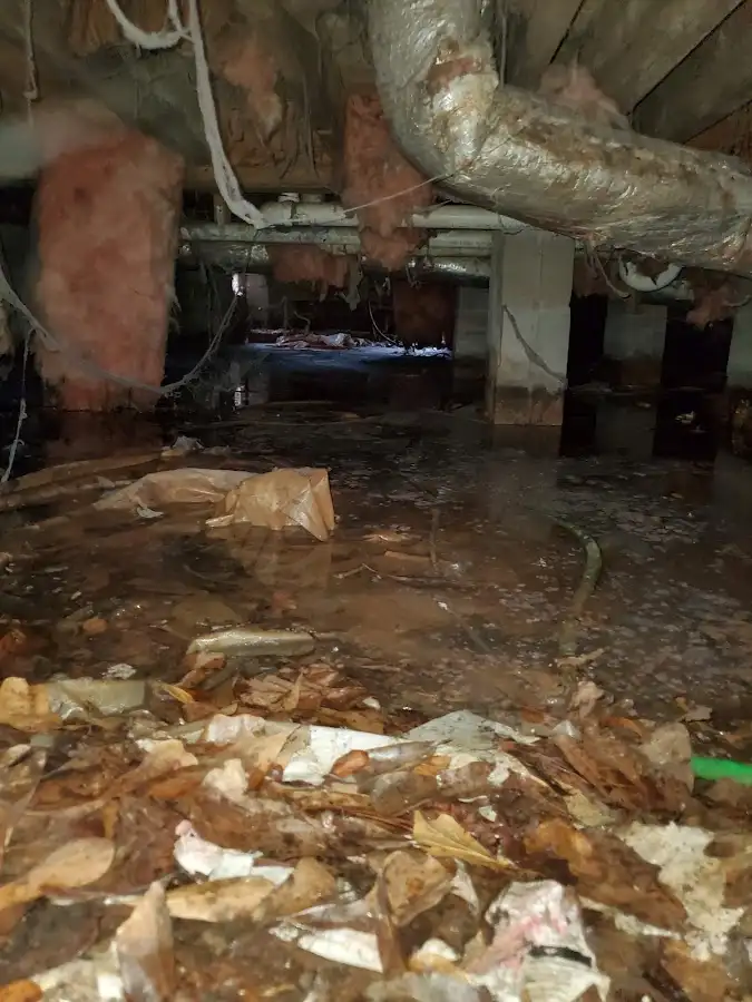 Crawl space flood assessment for Commercial Water Damage Restoration in Rittman