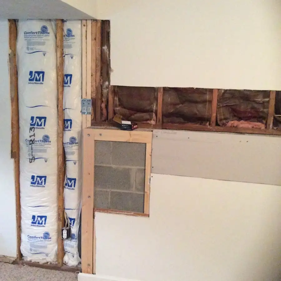 Wall insulation replacement during Contents Cleaning & Restoration in Rittman